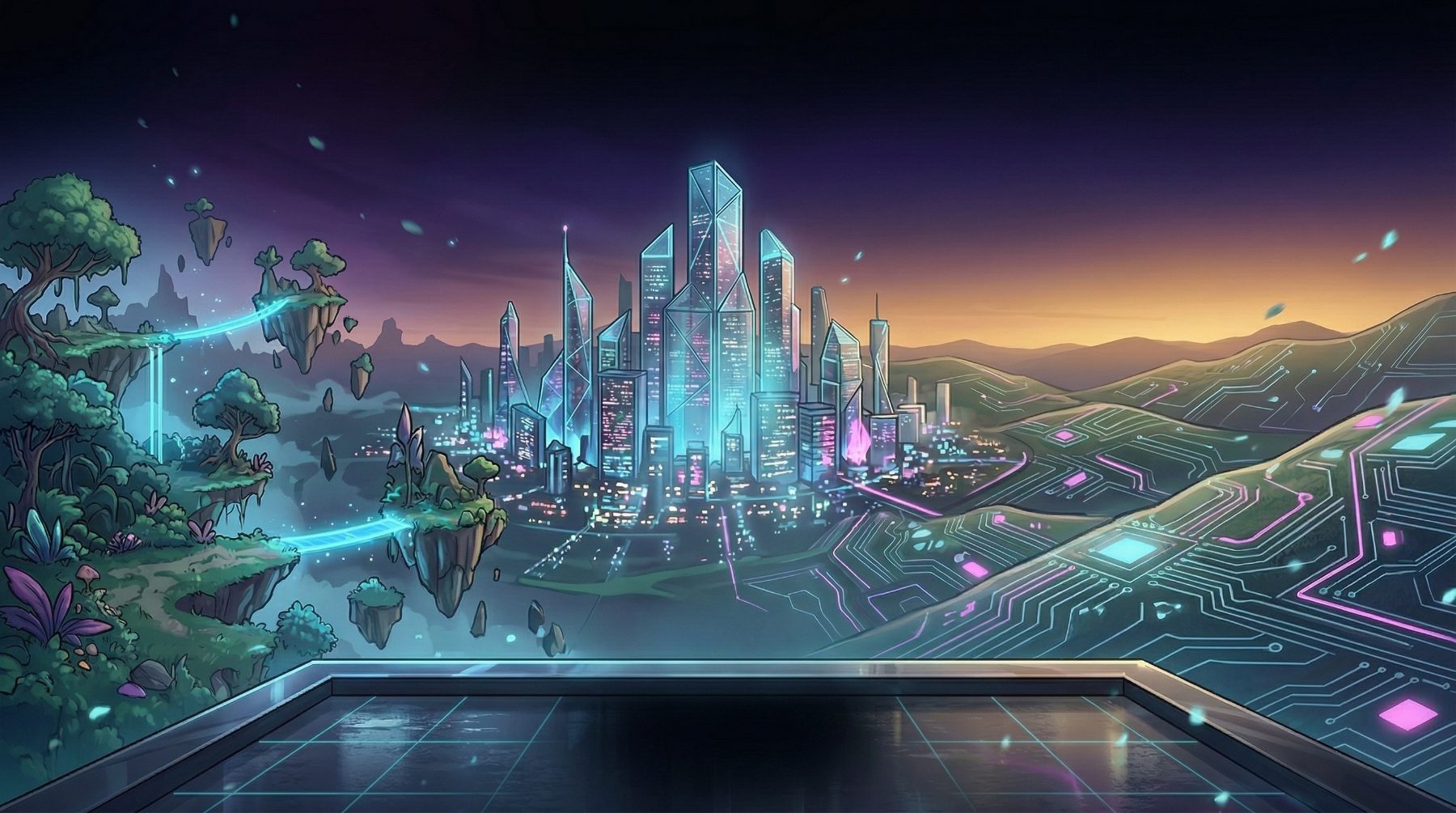 Gameplay, VR session, or key art